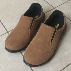 Brazos work force size 10.5 medium steel toe suede